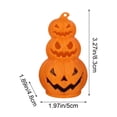 thumbnail image 3 of Roiihwy 3 Stacked Halloween Night Lights Pumpkin Decor, LED Light Halloween Gifts Lantern Classic Plastic Vintage Pumpkin for Indoor Outdoor Festival Party Decoration, 3 of 6