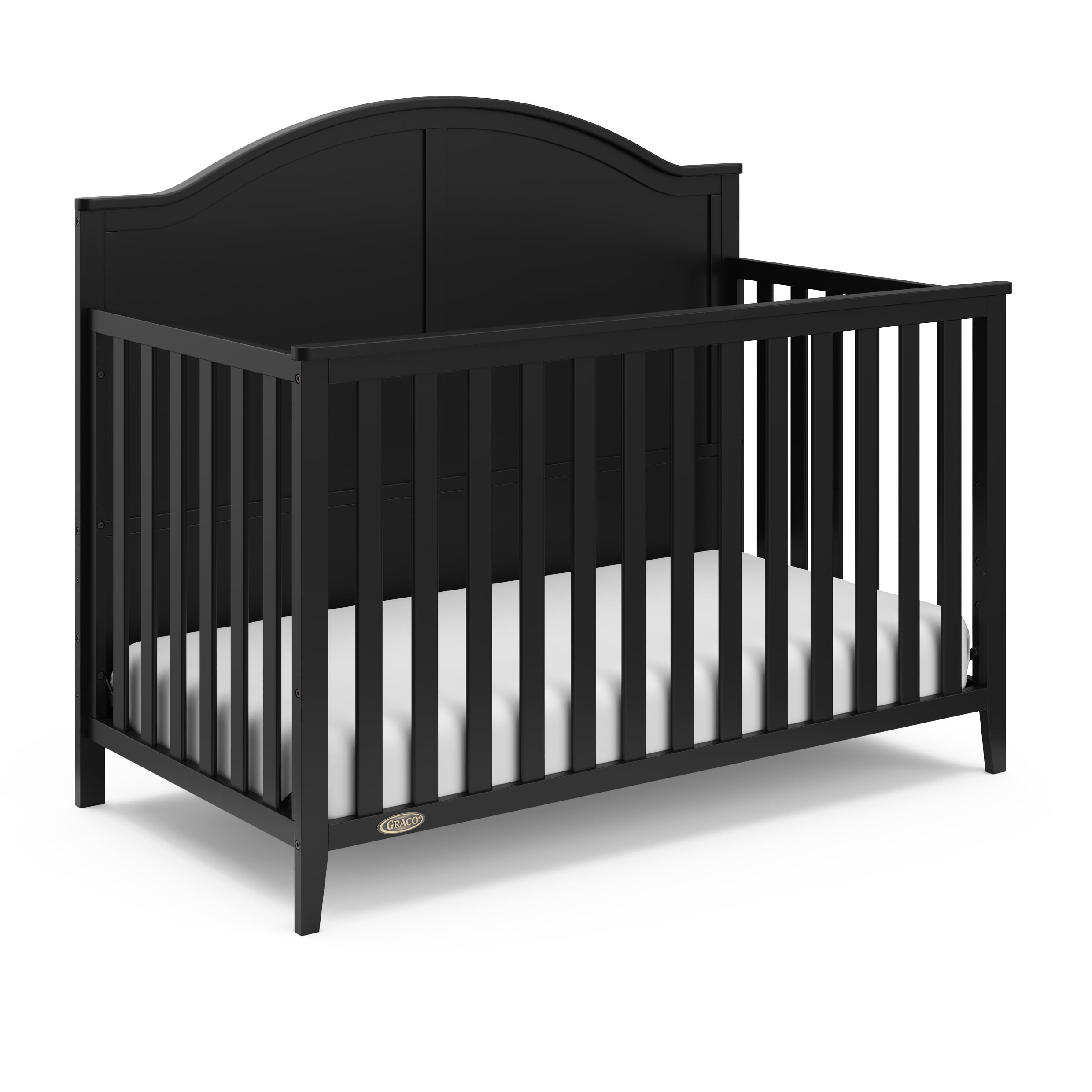 Graco Wilfred 5-in-1 Convertible Baby Crib, Black