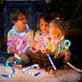thumbnail image 2 of Glow Sticks Light Up Fidget Pop Tubes Glow in The Dark Party Supplies Toddler Sensory Toys, Glow Stick Party Pack Halloween Party Favors Goodie Bag Stuffers Christmas Return Gifts for Kids 1.14inch, 2 of 6