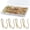 58pcs-Bronze, variant on Sopito Curtain Hooks, 1.2in Metal Drapery Pin and Hook for Door Window Shower Curtain, Silver White 58PCS