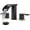 Matte Black & Brushed Gold, variant on Waterfall 8 inch Widespread Bathroom Faucet Set Bathroom Sink Faucet 3 Hole 2 Handle Vanity Lavatory Deck Mount with Pop Up Drain and Water Supply Lines Round Body Matte Black & Brushed Gold