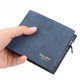 thumbnail image 5 of Cartera corta para hombre, con múltiples posiciones para tarjetas, de cuero, plegable, para monedas, horizontal, moderna, para tarjetas, 5 of 5