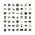 thumbnail image 2 of 50 PCS 2026 Graduation Stickers, Waterproof Black & Gold Foil Graduation Decals for Laptop, Luggage, Skateboard, Phone, Fridge, Trendy Stickers for Teens, Adults, Graduates, 2 of 8