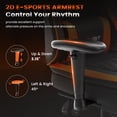 thumbnail image 5 of JONPONY Big and Tall 500lbs Gaming Chair with Bluetooth Speakers, Gamer Chair with Footrest and Lumbar Support & 360-Swivel Seat, Ergonomic Gamer Chair with Headrest, Orange, 5 of 9