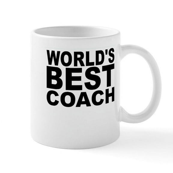 CafePress - Worlds Best Coach Mugs - 11 oz Ceramic Mug - Novelty Coffee Tea Cup