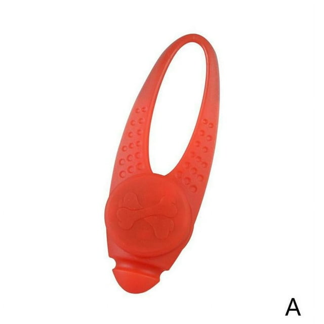 DOG COLLAR LIGHT UP TAG RUBBER PENDANT LED Flashing For Collar or Lights K3 G )χ F2C4