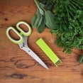 thumbnail image 4 of Kitchen Herb Scissors Stainless Steel,Multipurpose Herb Cutting Chopping and Shredding with 5 Blades and Cover with Cleaning Comb, 4 of 8