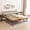 Antique Bronze, variant on Fulljojor Twin Size Steel Daybed with Adjustable Trundle, Pop Up Trundle, Space-Saving,Easy Assembly