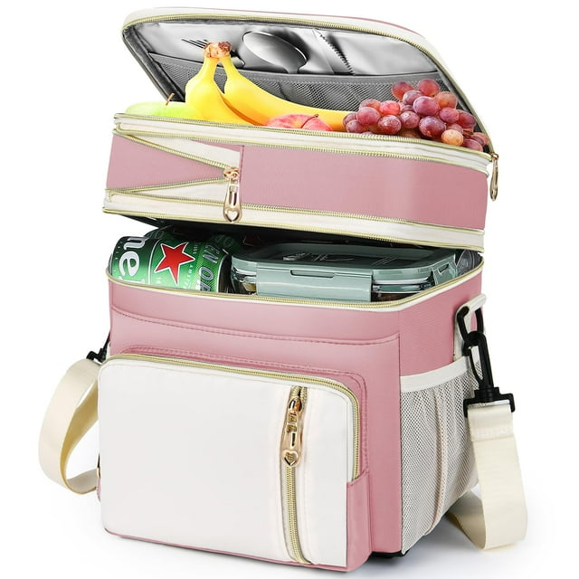 Lunch Box BAGNN - Nevera térmica expandible (16 L), color rosa