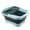 Green, variant on Collapsible Dish Basin with Drain Plug, Outdoor Multiuse Foldable Sink Tub, Dishpan, Wash Basin, Portable Kitchen Storage Tray