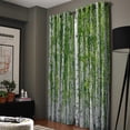 thumbnail image 3 of Birch Trees Nature Outdoor Living Room Kitchen Indoor Print Decor Window Treatment Curtain Panels With Gromme, 3 of 5