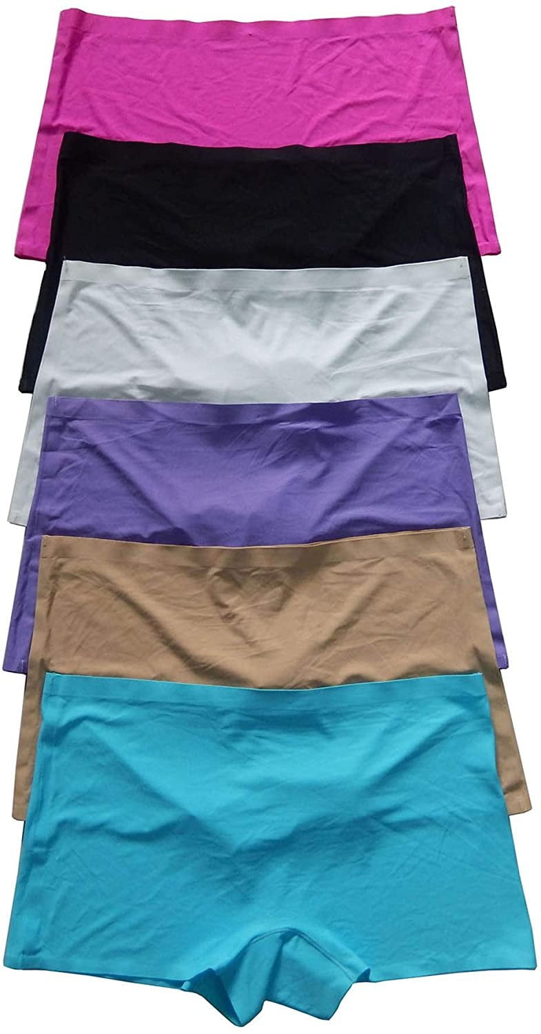Iheyi 12 Pieces Lowrise Seamless No Show No Line Laser Cut Boyshorts
