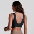 thumbnail image 6 of Women's Jelly Posture Support Bras Oversized Criss-Cross Wireless Seamless Bras Push up Full Coverage Front Closure Everyday Bralettes T‑shirt Bra Black XXL, 6 of 6