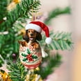 thumbnail image 5 of Xecvkr Border Collie Dog Car Pendant Christmas Tree Ornament Cute Acrylic Hanging Decoration Home Office Gift 8cm 1pc, 5 of 6