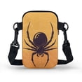 thumbnail image 2 of HELLHERO Spider Web Orange Messenger Bag, Polyester Lightweight for Adult, 2 of 7