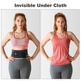 thumbnail image 3 of Faja lumbar ligera AllyFlex Sports® para hombres y mujeres bajo el uniforme, con doble almohadilla lumbar 3D médica para aliviar el dolor lumbar, malla transpirable con estribos ajustables para la ten, 3 of 5