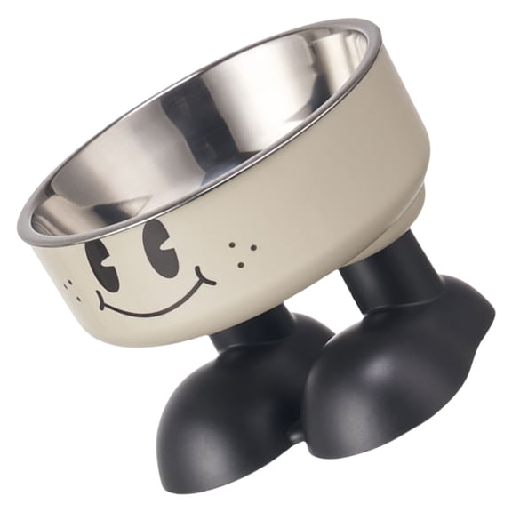 Elegant High Standing Pet Bowl Cartoon Food Feeders For Cats Dog Feeding Supply