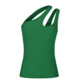 thumbnail image 3 of aidice Going out for Women Ribbed off Shoulder Cut out Sleeveless Comfy Skinny Casual Summer Tank Tops, 3 of 6