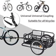 thumbnail image 5 of Sefzone 143 Lbs Max Load Bicycle Trailer Cargo, Foldable Bike Cart Wagon Trailer with Hitch, 5 of 9