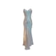 thumbnail image 4 of Vestido de tirantes drapeado para mujer, cómodo y ajustado, para fiesta de graduación y noche. L, 4 of 9