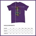 thumbnail image 5 of Tee Hunt Frida Kahlo Sugar Skull T-Shirt Calavera Day of The Dead Men's Tee, Purple, Medium, 5 of 5