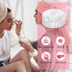 thumbnail image 3 of Muñequera para lavado de cara, muñequera de spa, muñequera de franela para maquillaje, pulsera absorbente de Yoga, banda elástica para lavado de cara para mujeres y niñas oso de fresa Electrónica, 3 of 5