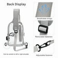 thumbnail image 2 of Tinyat Clear Sling Bag With USB Charging PVC Waterproof Crossbody Bag Chest Shoulder Bag for Men Women, 2 of 7