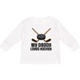 thumbnail image 3 of Inktastic Daddy Loves Hockey Sports Boys or Girls Long Sleeve Toddler T-Shirt, 3 of 5