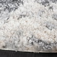 thumbnail image 3 of SAFAVIEH Berber Basil Abstract Shag Area Rug, 6'7" x 6'7" Round, Ivory/Grey, 3 of 8