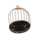 thumbnail image 2 of Estante de almacenamiento de cosméticos de hierro, soporte para joyas, maquillaje, baño, expositor de postres oro negro 1 nivel, 2 of 9