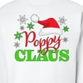 thumbnail image 3 of Inktastic Poppy Claus with Christmas Santa Hat and Snowflakes Adult Sweatshirt, 3 of 4