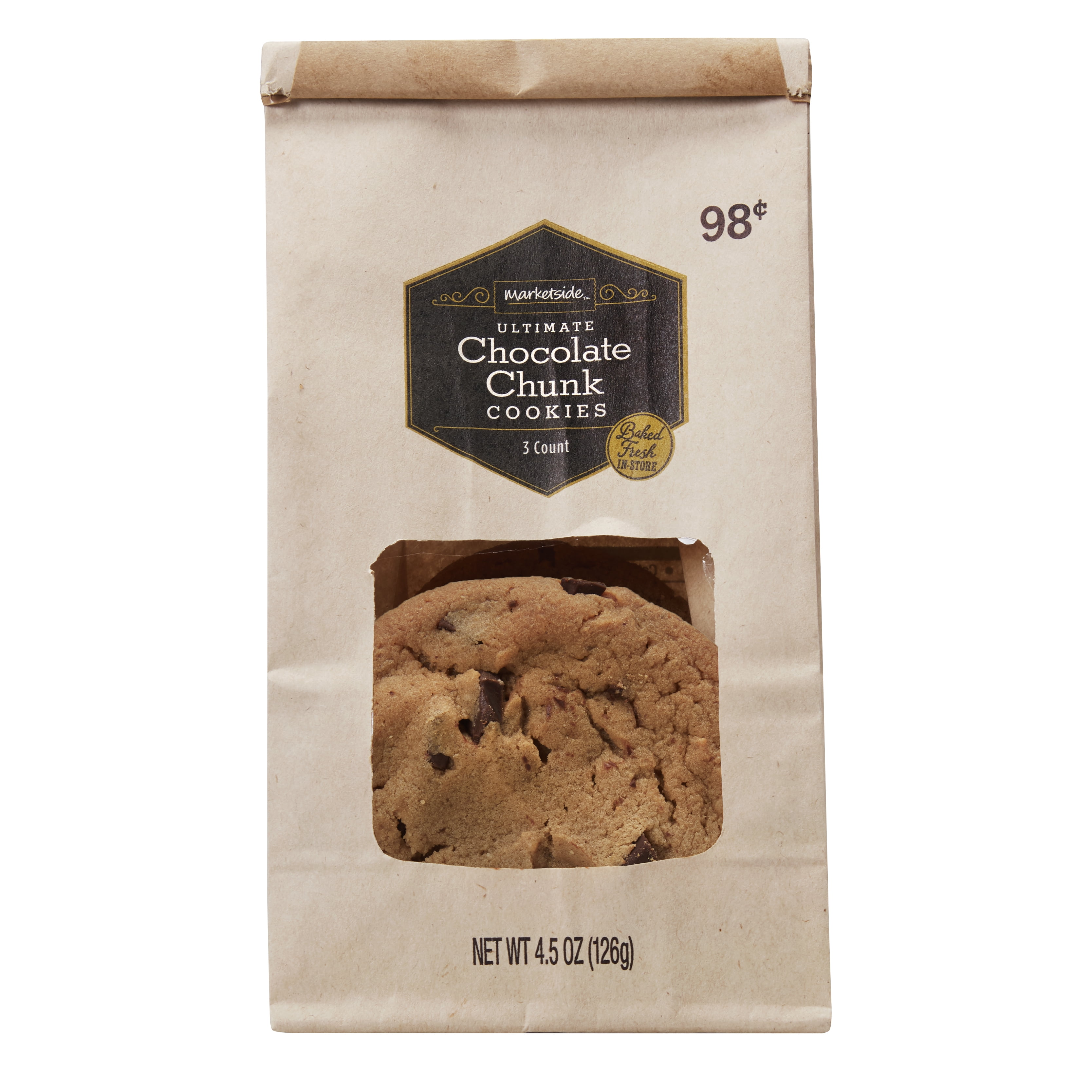 Marketside Ultimate Chocolate Chunk Cookies 4 5 Oz 3 Count Marketside Ultimate Chocolate Chunk Cookies 4 5 Oz 3 Count