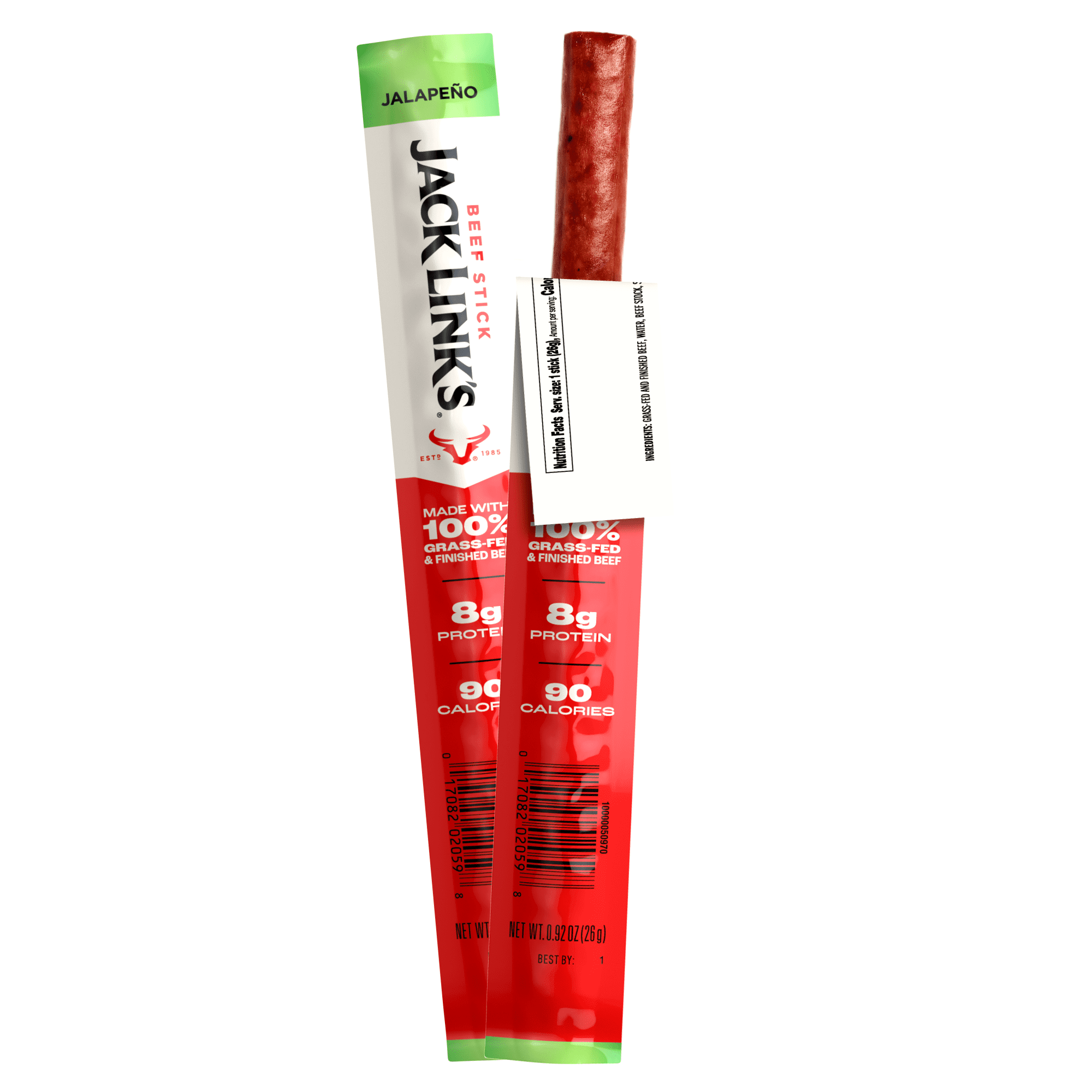 Jack Link’s Grass-Fed & Finished Jalapeño Beef Sticks, .92 Ounce Stick