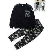 Pudcoco Sport Suit Fort Nite Boy Sets Winter Camouflage Kids Teenager Clothing