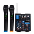 thumbnail image 2 of Lyrlody Mic Professional Audio Mixer, 3 Channel Sound Board Console System with XLR Line Inputs, Reverb Effects & LCD Display for DJs, Karaoke, Live Performances, 2 of 7