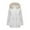 White, variant on Plus Size Winter Coats for Women Water-Resistant Windproof Parka Coat Warm Outwear with Faux Fur Removable Hood