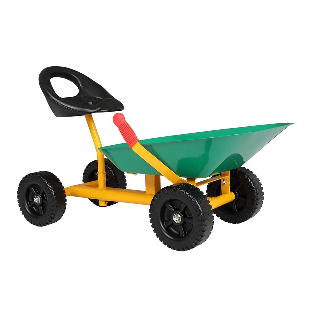 Kepooman Kids Ride on Sand Dumper with Wheels, Outdoor Sandbox Toy Wheelbarrow for Kids, Ride On Excavator Toy , Heavy Duty Steel Digger Toy for Sand, Dirt and Snow (Green) Kepooman Kids Ride on Sand Dumper with Wheels, Outdoor Sandbox Toy Wheelbarrow for Kids, Ride On Excavator Toy , Heavy Duty Steel Digger Toy for Sand, Dirt and Snow (Green)