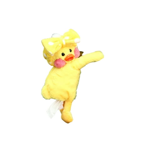 

Cartoon Car Hanging Tissue Box Cute Plush Duck Pendant Portable Tissue Storage Box for Home Car New