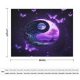 thumbnail image 2 of Dreamy Purple Butterfly Pattern (73)-2 Throw Blanket Warm Microfiber Flannel Bedroom Decor Blankets For Beds, 2 of 6
