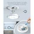 thumbnail image 5 of SITERWELL Hardwired Interconnected Smoke Detector Carbon Monoxide Detector Combo with 2 AA Batteries Back Up, 2 in 1 Smoke and CO Detector with Voice Alert, Smoke and CO Alarm with Self-Check, 3 Pack, 5 of 9