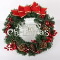 thumbnail image 5 of Artificial Christmas Wreath Flocked with Mixed Decorations and Pre-Strung White LED Lights, Delicated Gift for Holiday Decoration, 5 of 12