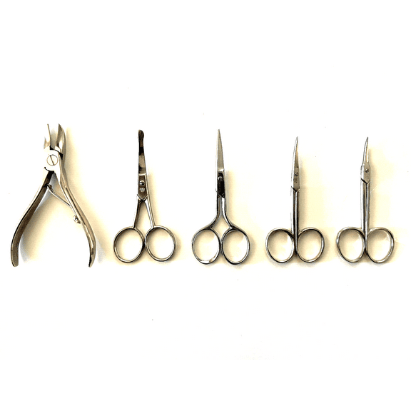 5pcs Personal Hair Clipper Grooming Scissors Gift Set Kit Unisex Italian Stainless Steel