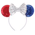 thumbnail image 1 of Diadema con orejas de ratón de Spiderman de Disney, lazos para el pelo de lentejuelas, personaje para niños y mujeres, diadema de Festival, accesorios para el cabello para niñas, fiesta Gao Jinjia LED, 1 of 2