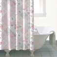 thumbnail image 4 of Pioneer Flower Floral Print Pattern Shower Curtain 72"x84", Bathroom Decorative Shower Curtain Set with 12 Hooks, Waterproof Washable, 4 of 6