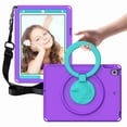 thumbnail image 2 of Dteck Case for iPad 9th Generation, iPad 8th/ 7th Generation Case, iPad 10.2-inch Case 2021/ 2020/ 2019, Heavy Duty Case for Kids with Screen Protector Stand Hand & Shoulder Strap,Purple, 2 of 8
