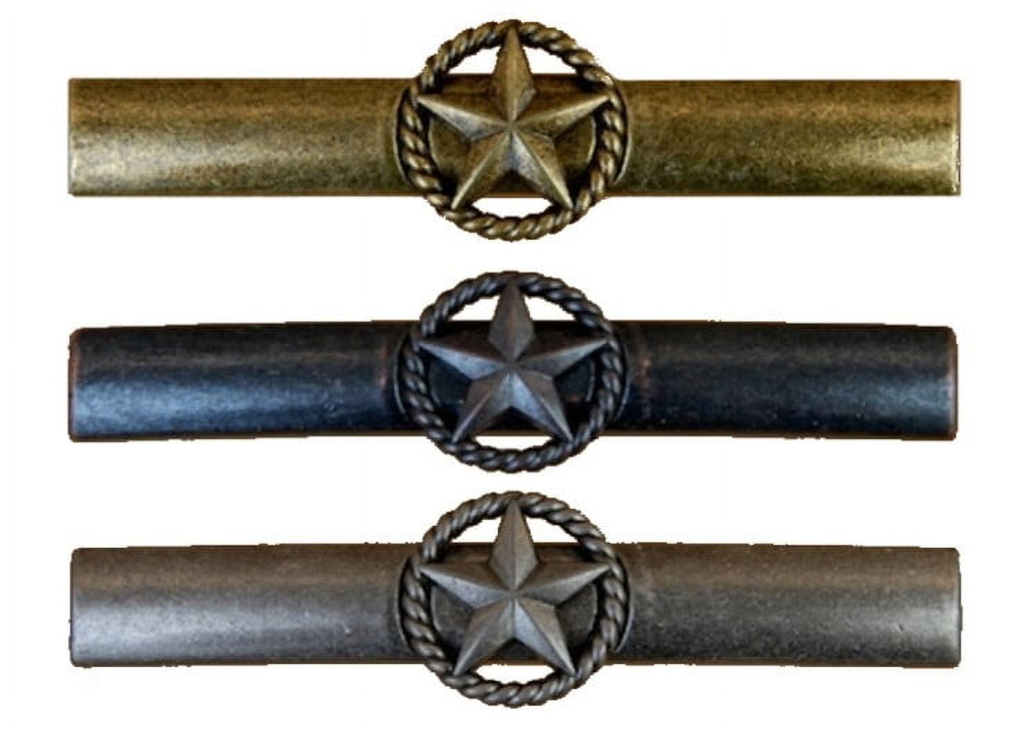Set of 24 Star with Rope Drawer Cabinet Handle in Old Silver