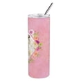 thumbnail image 3 of Carolines Treasures CK4153TBL20 Irish Wolfhound Pink Flowers Stainless Steel 20 oz Skinny Tumbler 20 oz multicolor, 3 of 3