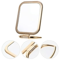 WHAMVOX Tabletop Makeup Mirror Tabletop Mirror Folding Portable Vanity Mirror