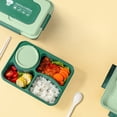 thumbnail image 1 of Kadlawus $15 & under Lunch Box Kids,Bento Box Adult Lunch Box,Lunch Containers For Adults/Kids/Toddler,1600ML-4 Compartment Bento Lunch Box,Built-In Reusable Spoon &, 1 of 8