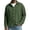Army Green, variant on Plus Size Men's Corduroy Shacket Button Down Collar Long Sleeve Casual Overshirt for Fall Winter Daily Wear